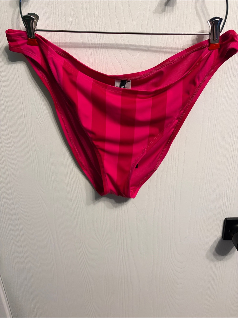 NWT BCBG Paris Hot Pink Striped Bikini Bottom size XXL